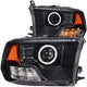 ANZO 2009-2015 Dodge Ram 1500 Projector Headlights w/ Halo Black (CCFL) - Mammoth Racing -