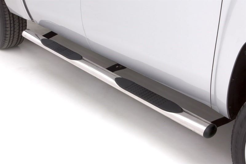 Lund 99-16 Ford F-250 Super Duty Crewcab 4in. Oval Straight SS Nerf Bars - Polished - My Store