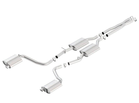 Borla 15-16 Dodge Charger R/T 5.7L No Tip Use Factory Valence Single Split Rear Exit S-Type Exhaust - Mammoth Racing -