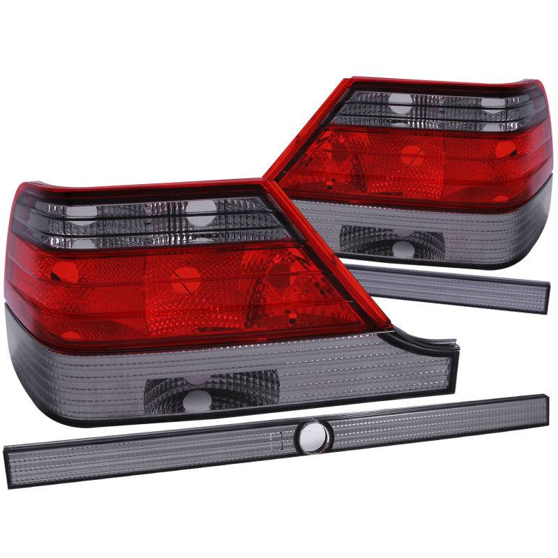 ANZO 1995-1999 Mercedes Benz S Class W140 Taillights Red/Smoke - My Store