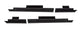Bushwacker 2018 Jeep Wrangler Unlimited 4-Door Trail Armor Rocker Panel and Sill Plate Cover - Black - Mammoth Racing -