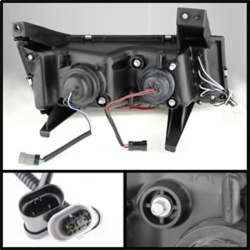 Spyder Chevy Colorado 04-12 Projector Headlights Halogen- LED Halo Chrm PRO-YD-CCO04-HL-C - Mammoth Racing -