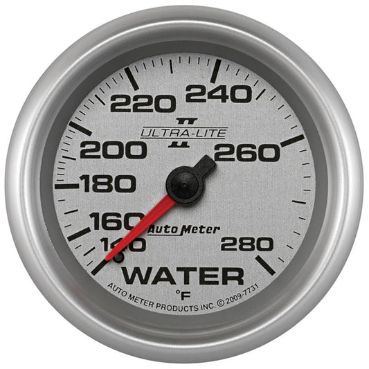 Autometer Ultra-Lite II 2 5/8in 140-280 Degree F Mechanical Water Temperature Gauge - My Store