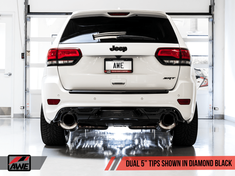 AWE Tuning 2020 Jeep Grand Cherokee SRT Touring Edition Exhaust - Diamond Black Tips - My Store