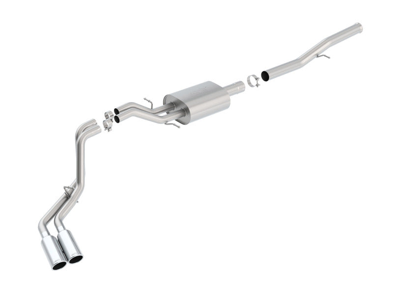 Borla 14 Silv/Sierra 1500 EC Std/CC Short 143.5in WB S-Type Dual Rolled Side Exit Cat-Back Exhaust - My Store