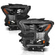 ANZO 15-17 Ford F-150 Project Headlights w/ Plank Style Design Black w/ Amber Sequential Turn Signal - Mammoth Racing -