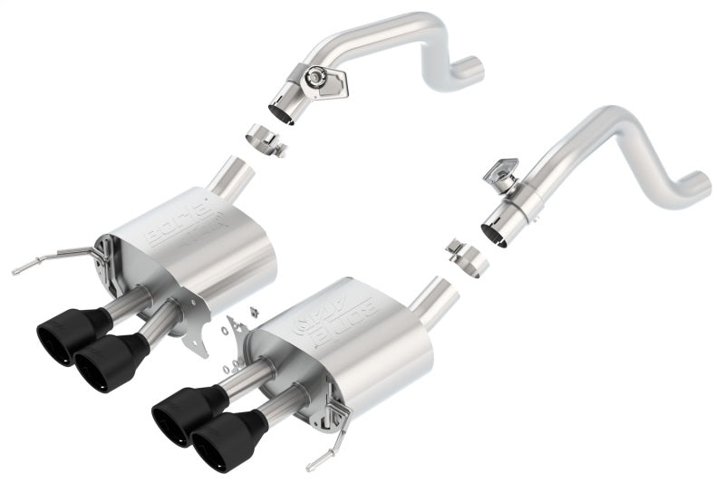 Borla 14-17 C7 Corvette Stingray Axle-Back ATAK Exhaust 2.75in to Muffler Dual 2.0in Out 4.25in Tip - My Store