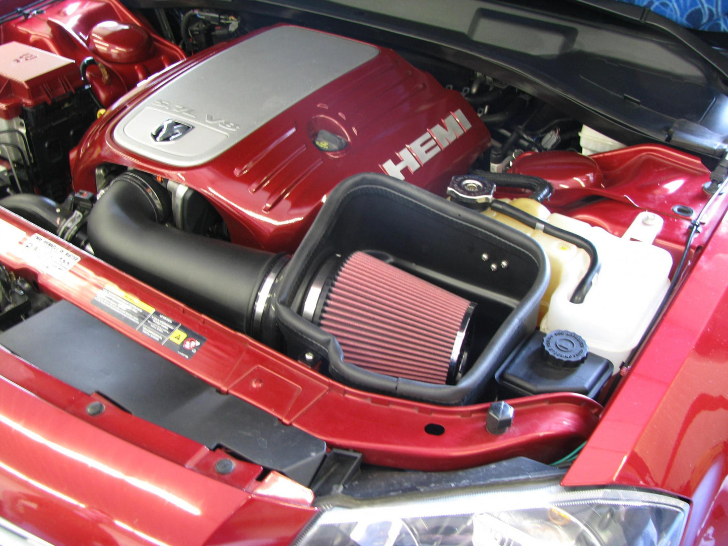 Dodge Magnum HEMI Air Intake System 05-08 Oiled Filter Roto-fab - Mammoth Racing -10162007