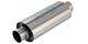 Borla Universal Muffler 5in. x 6.25in. X 13.5in. Body 18.5in. OAL 3in I.D. In/Out Brushed T-304 - Mammoth Racing -