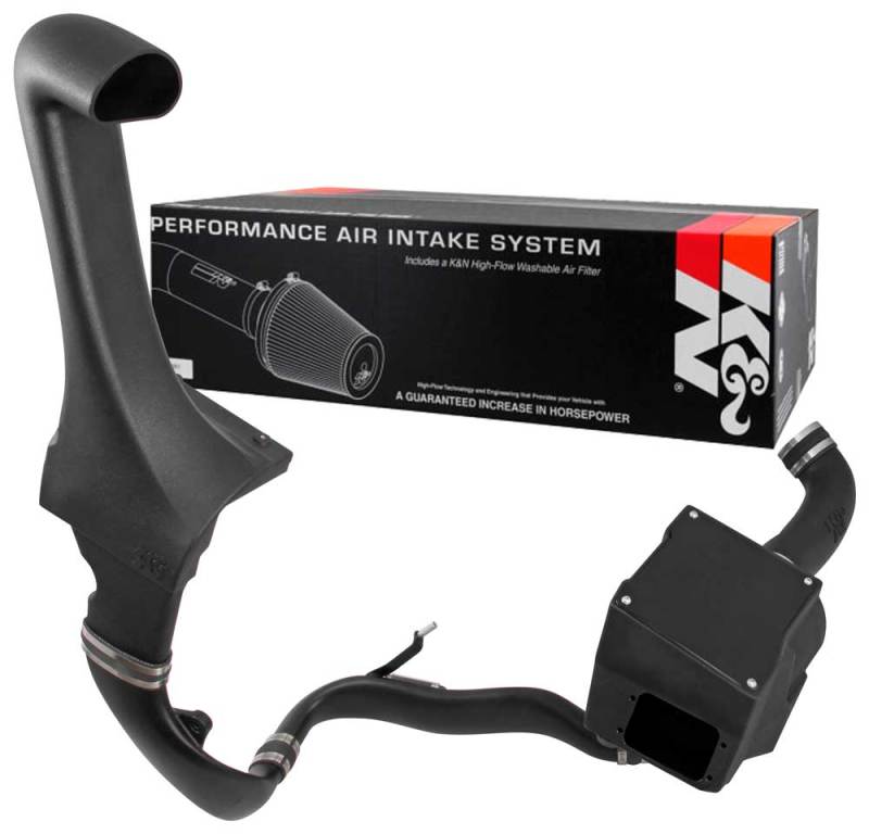 K&N 12-18 Jeep Wrangler 3.6l V6 Performance Intake Kit w/ Snorkel - Mammoth Racing -