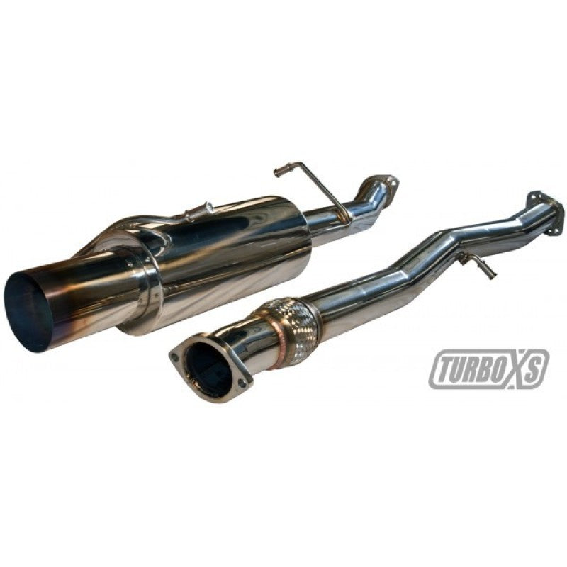 Turbo XS 02-07 WRX-STi Catback Exhaust Blued Tips - Mammoth Racing -