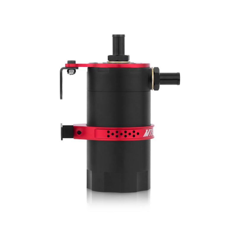 Mishimoto Universal Baffled Oil Catch Can - Red - Mammoth Racing -