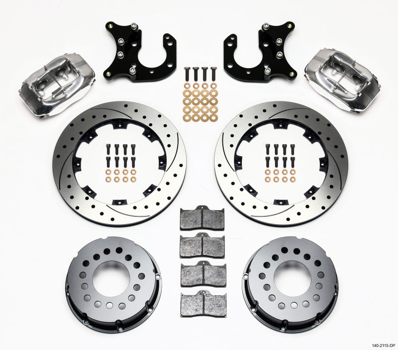 Wilwood Forged Dynalite P/S Rear Kit Drilled Polished Big Ford 2.36in Offset - My Store