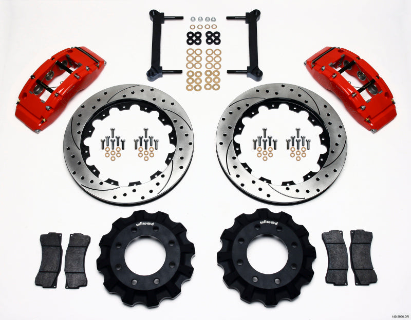 Wilwood Tc6r Front Kit 16.00in Drilled Red 1999-2010 GM H2 Truck/SUV 2500 - My Store