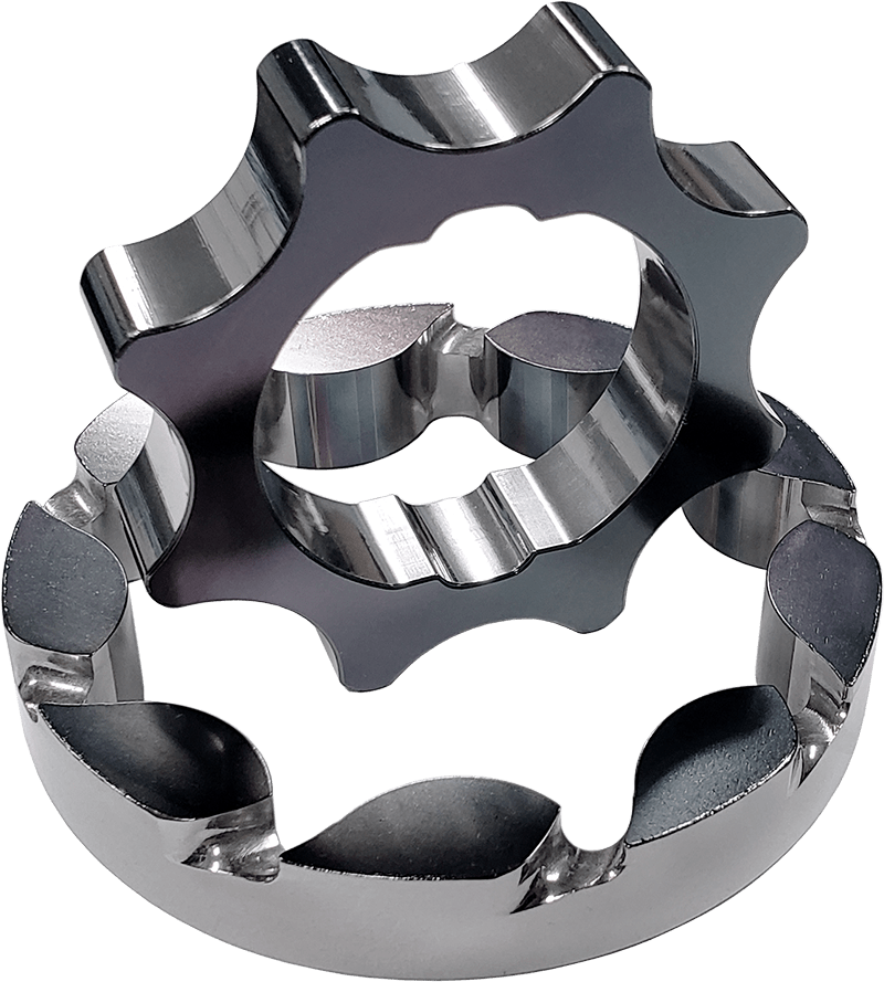 Boundary 2011+ Ford Coyote Mustang/GT350 Billet Black Oil Pump Gear - Vane Ported MartenWear Treated - Mammoth Racing -