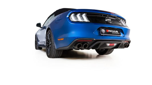 Remus 2017 Ford Mustang 5.0L (w/GPF Euro 6) Cat-Back Exhaust (Front Section Pipe/Tail Pipes Req) - Mammoth Racing -
