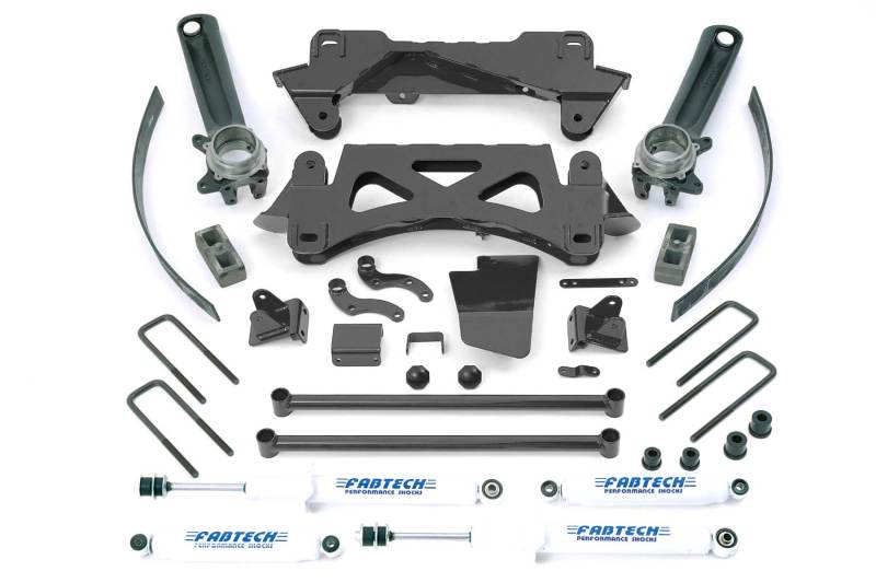 Fabtech 95.5-04 Toyota Tacoma 6 Cyl 2/4wd 6 Lug 6in Perf Sys w/Perf Shks - My Store