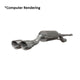 Mishimoto 14-16 Ford Fiesta ST 1.6L 2.5in Stainless Steel Cat-Back Exhaust w/ Burnt Ti Tips - Mammoth Racing -