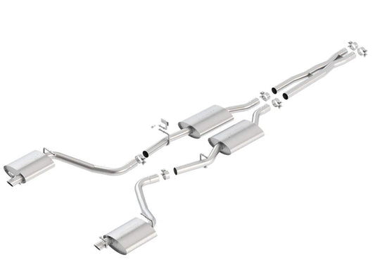 Borla 15-16 Dodge Charger 3.6L V6 S-Type Cat Back Exhaust (Uses Factory Valence) - Mammoth Racing -