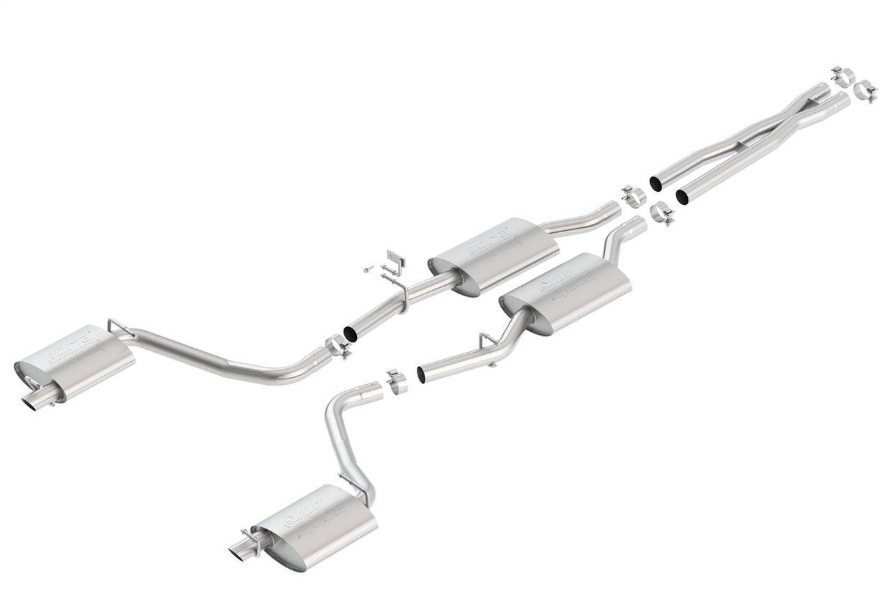 Borla 15-16 Dodge Charger 3.6L V6 ATAK Cat Back Exhaust (Uses Factory Valence) - Mammoth Racing -