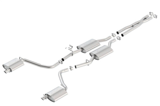 Borla 15-16 Dodge Charger 3.6L V6 ATAK Cat Back Exhaust (Uses Factory Valence) - Mammoth Racing -