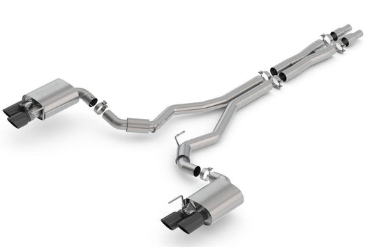 Borla 2018 Ford Mustang GT 5.0L AT/MT 3in S-Type Catback Exhaust Black Chrome Tips w/ Valves - Mammoth Racing -