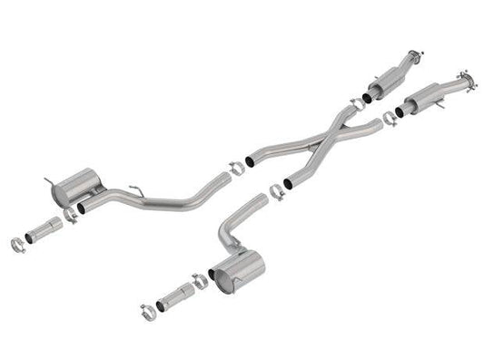 Borla 2018+ Jeep Grand Cherokee TrackHawk 6.2L V8 AWD 3in S-Type CatBack Exhaust (Uses Factory Tips) - Mammoth Racing -