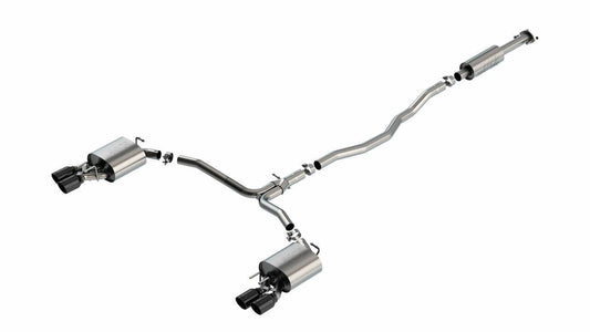 Borla 18-20 Toyota Camry XSE 3.5in Tip Dual Split Rear Exit Cat Back S-Type Exhaust Black Chrome
