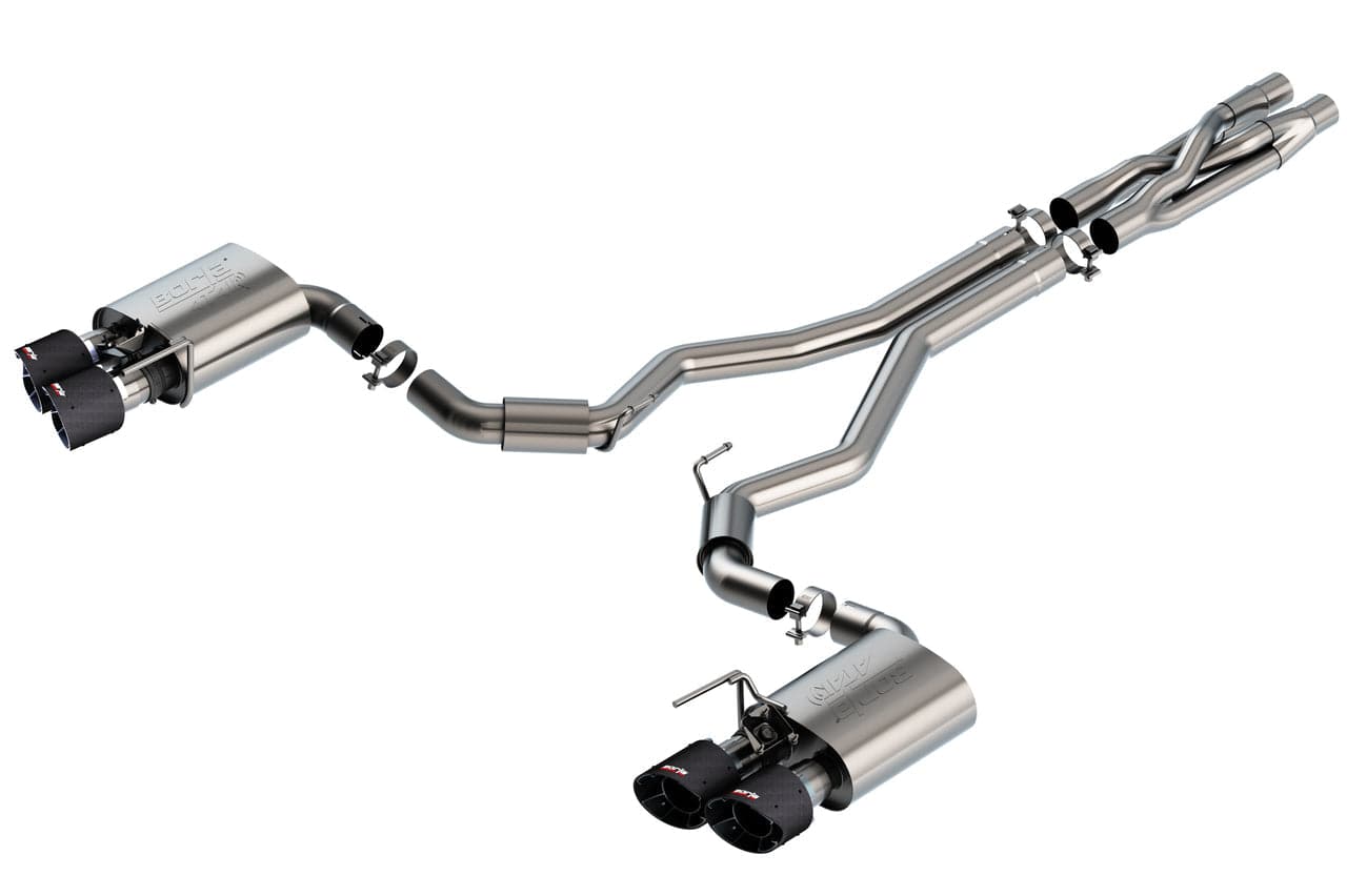 Borla 2020 Ford GT500 5.2L AT 3in ATAK CatBack Exhaust w/ Carbon Fiber Tips - Mammoth Racing -