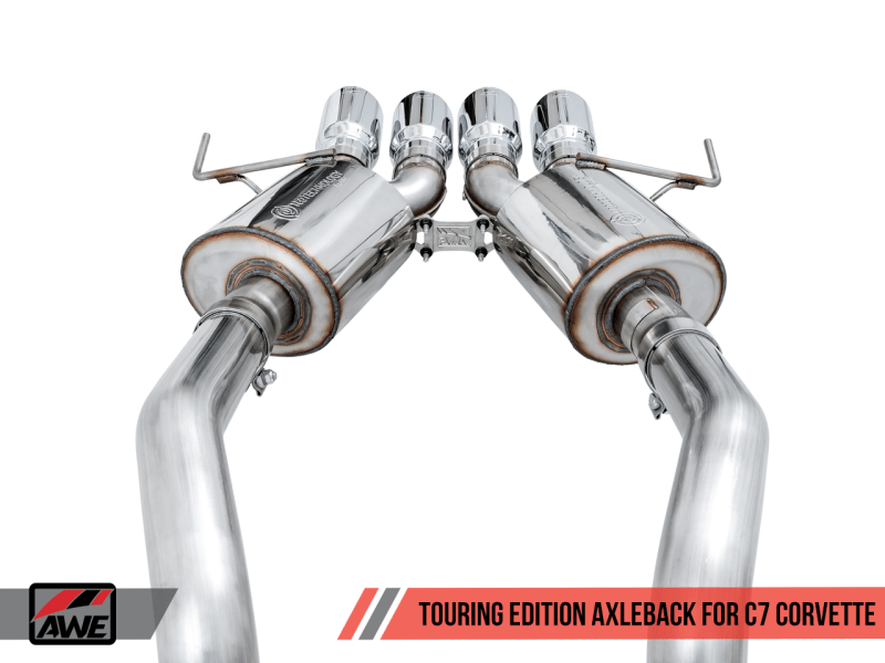 AWE Tuning 14-19 Chevy Corvette C7 Z06/ZR1 (w/o AFM) Touring Edition Axle-Back Exhaust w/Chrome Tips - My Store