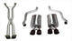 14108CBBLK Corsa 2.5 Inch Cat-Back Sport Dual Exhaust w/ Black 3.5 Inch Tips 09-13 Corvette 6.2L Stainless Steel Corsa Performance - Mammoth Racing -COR14108CBBLK