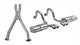 14111CB Corsa 2.5 Inch Cat-Back Sport Dual Exhaust w/ Polished 3.5 Inch Tips 97-04 Corvette / Z06 5.7L Stainless Steel Corsa Performance - Mammoth Racing -COR14111CB