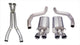 14164CB1 Corsa 3.0 Inch Cat-Back Sport Dual Exhaust Twin 4.0 Inch Polished Tips 06-11 Corvette Z06 7.0L / ZR1 6.2L Stainless Steel Corsa Performance - Mammoth Racing -COR14164CB1