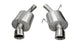 14311 Corsa 2.5 Inch Axle-Back Sport Dual Exhaust Polished 4.0 Inch Tips 05-10 Mustang GT 4.6L/Shelby GT500 5.4L Stainless Steel Corsa Performance - Mammoth Racing -COR14311