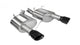 14317BLK Corsa 3.0 Inch Axle-Back Xtreme Dual Exhaust Black 4.0 Inch Tips 11-14 Mustang GT/11-13 Boss 302 5.0L Stainless Steel Corsa Performance - Mammoth Racing -COR14317BLK