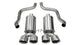 14470 Corsa 2.5 Inch Axle-Back Xtreme Dual Exhaust Polished 3.5 Inch Tips 09-13 Corvette 6.2L Stainless Steel Corsa Performance - Mammoth Racing -COR14470