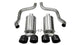 14470BLK Corsa 2.5 Inch Axle-Back Xtreme Dual Exhaust Black 3.5 Inch Tips 09-13 Corvette 6.2L Stainless Steel Corsa Performance - Mammoth Racing -COR14470BLK