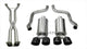 14470CBBLK Corsa 2.5 Inch Cat-Back Xtreme Dual Exhaust Black 3.5 Inch Tips 09-13 C6 Corvette 6.2L Stainless Steel Corsa Performance - Mammoth Racing -COR14470CBBLK