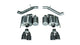 14478 Corsa 3.0 Inch Axle-Back Sport Dual Exhaust 4.0 Inch Polished Tips 16-Present Cadillac ATS-V 3.6L Turbo V6 Stainless Steel Corsa Performance - Mammoth Racing -COR14478