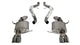 14569 Corsa 2.5 Inch Cat-Back Sport Dual Rear Exhaust 3.0 Inch Polished Tips 08-12 BMW M3 E90 Stainless Steel Corsa Performance - Mammoth Racing -COR14569
