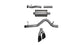 Corsa 14745BLK 3.0 Inch Cat-Back Sport Single Side Exit Exhaust 4.0 Inch Black Tips - Mammoth Racing -COR14745BLK