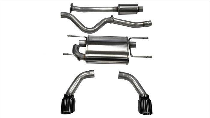 Corsa 14864BLK 2.5 Inch Cat-Back Sport Dual Rear Exhaust 4.5 Inch Black Tips 12-Pres Subaru BRZ/Toyota 86 12-16 Scion FR-S Coupe - Mammoth Racing -COR14864BLK