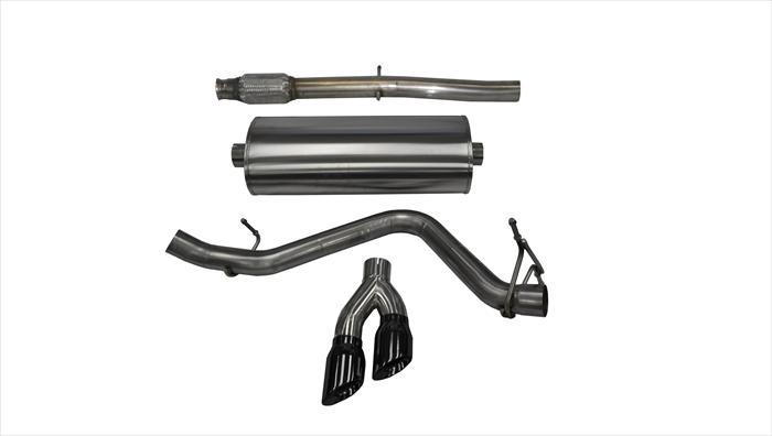 Corsa 14873BLK Single Side Exit Exhaust 14-Present Silverado/Sierra/Denali Crew/Double Cab/Short/Standard Bed - Mammoth Racing -COR14873BLK