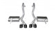 14961BLK Corsa 2.5 Inch Axle-Back Xtreme Dual Exhaust Black 4.0 Inch Tips 97-2004 Corvette C5/Z06 5.7L V8 Stainless Steel Corsa Performance - Mammoth Racing -COR14961BLK
