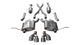 Corsa 14992 2.5 Inch Cat-Back Sport Dual Rear Exit Exhaust 4.0 Inch Polished Tips 14-Present Jeep Grand Cherokee Summit Edition - Mammoth Racing -COR14992
