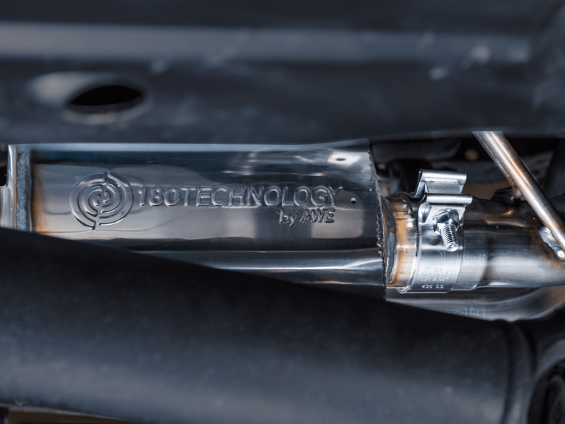 AWE 16-22 Toyota Tacoma 0FG Catback Exhaust w/ BashGuard - Dual Diamond Black Tips - My Store