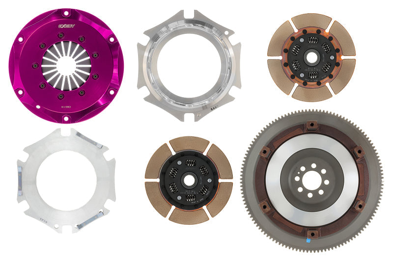 Exedy 2003-2007 Infiniti G35 V6 Hyper Twin Cerametallic Clutch Sprung Center Disc Push Type Cover - Mammoth Racing -