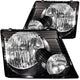 ANZO 2002-2005 Ford Explorer Crystal Headlights Black - Mammoth Racing -