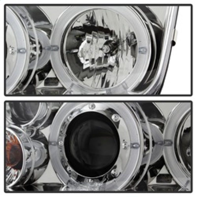 Spyder Volkswagen Jetta 99-05 Projector HeadlightsLED Halo Chrm PRO-YD-VJ99-HL-C - Mammoth Racing -