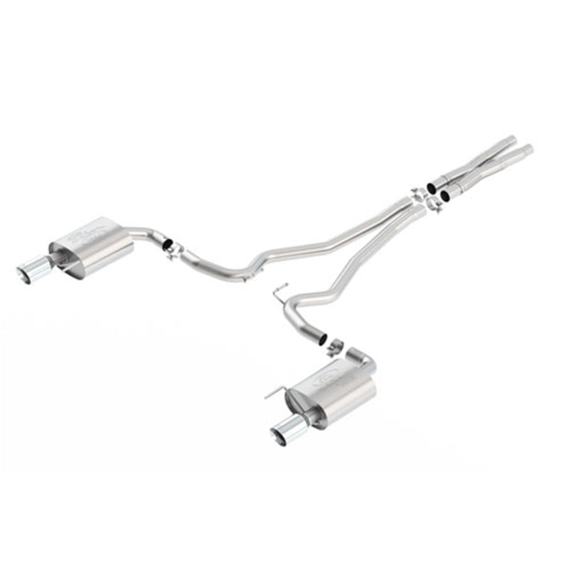 Ford Racing 2015 Mustang 5.0L Sport Cat-Back Exhaust System Chrome (No Drop Ship) - Mammoth Racing -
